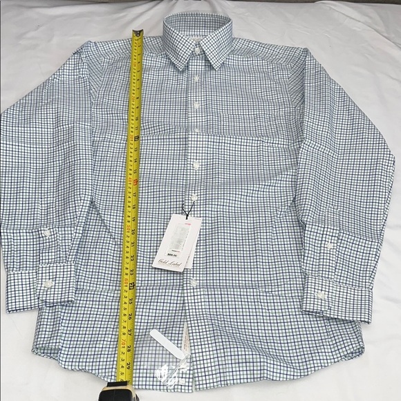 Roundtree & Yorke Blue and White Dress Shirt - Picture 3 of 10